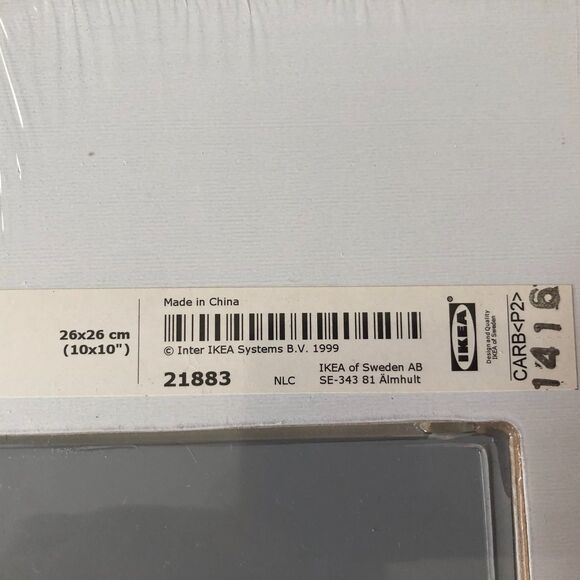 NEW IKEA Malma Mirror White Set of 2 10”X10” 202.328.29 Hanging - Picture 5 of 6